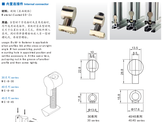 內置連接件